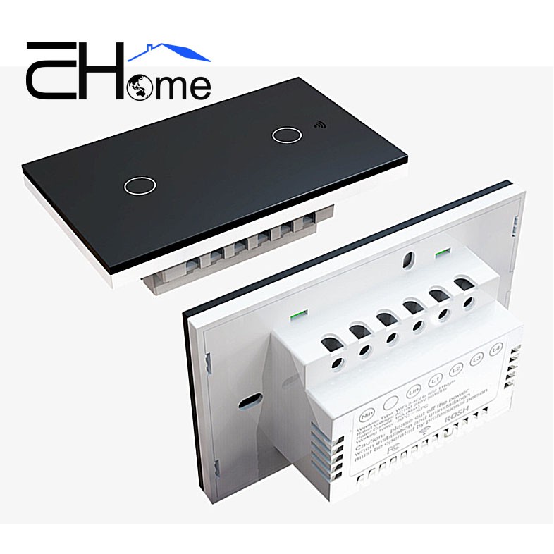 CÔNG TẮC THÔNG MINH KẾT NỐI WIFI KÍCH THƯỚC 120CM MẶT KÍNH CƯỜNG LỰC SMARTHOME IUHOME