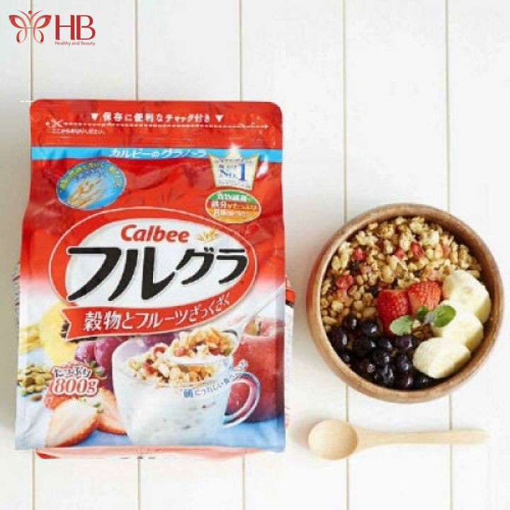 Ngũ cốc Calbee 800g hàng Nhật nội địa