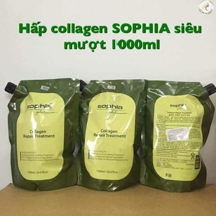 Hấp phục hồi tóc Sophia Collagen Repair Treatment siêu mềm mượt