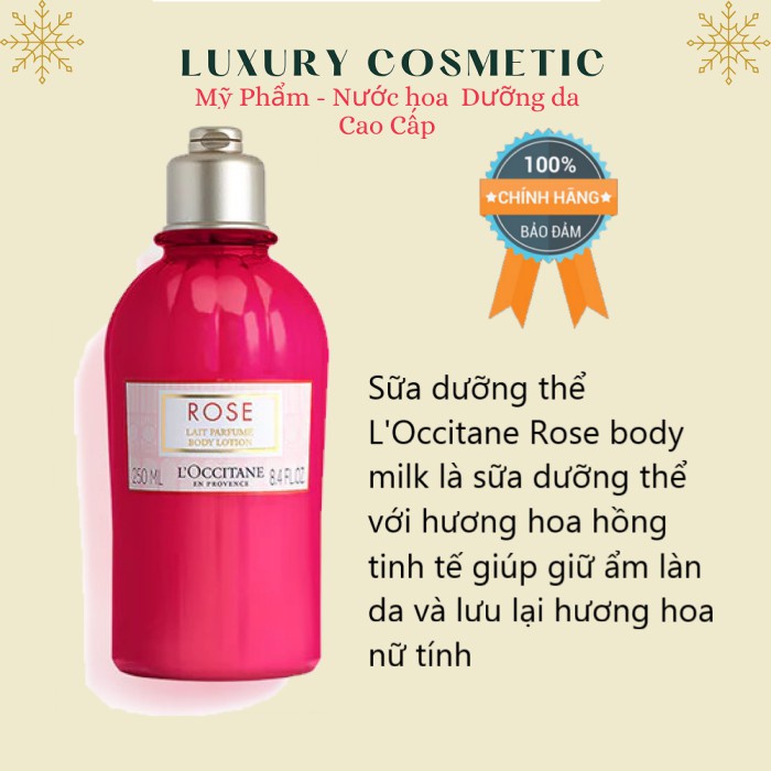 Sữa Dưỡng Thể L'occitane Rose Body Milk -250ml