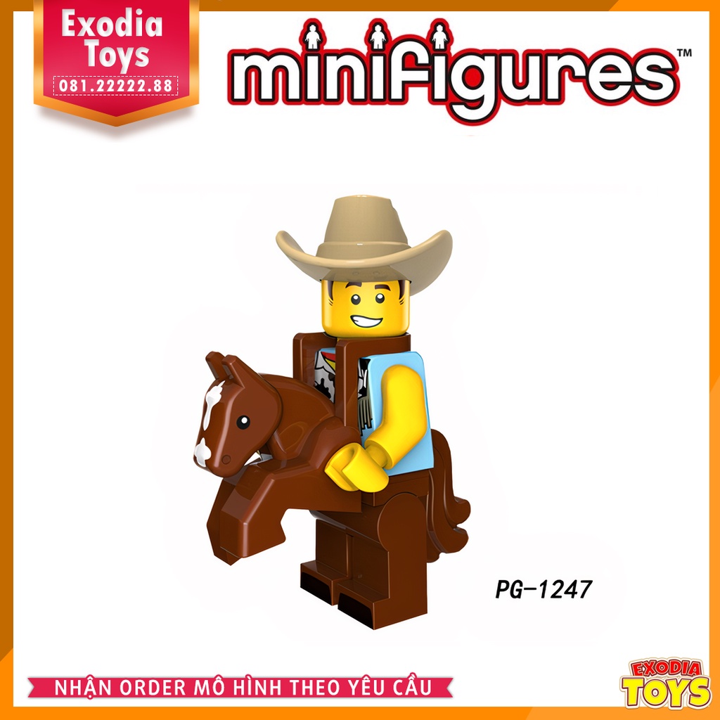Xếp hình Minifigure nhân vật hóa trang Series 18 kỷ niệm 40 năm sinh nhật - Đồ Chơi Lắp Ghép Sáng Tạo - POGO PG8152