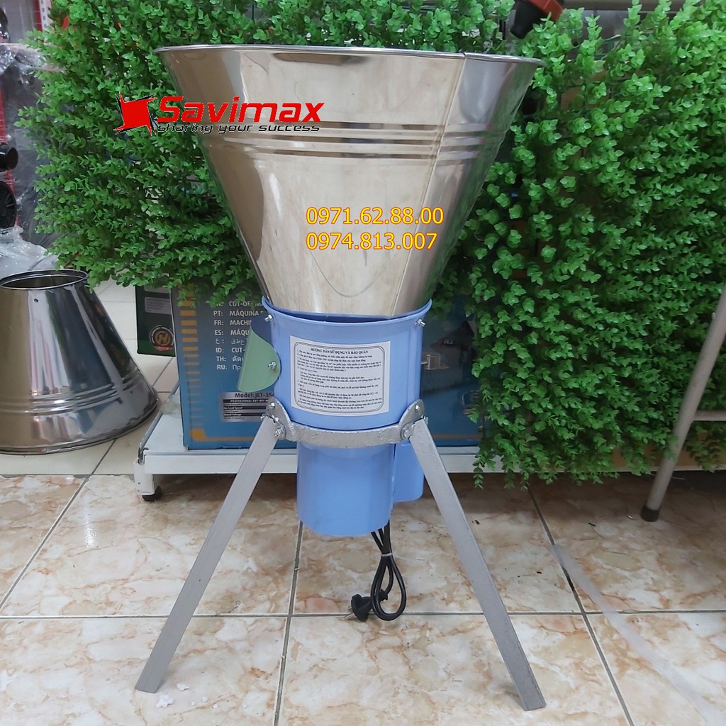 Máy băm cỏ voi, rau, lục bình dạng phễu tiện lợi giá rẻ