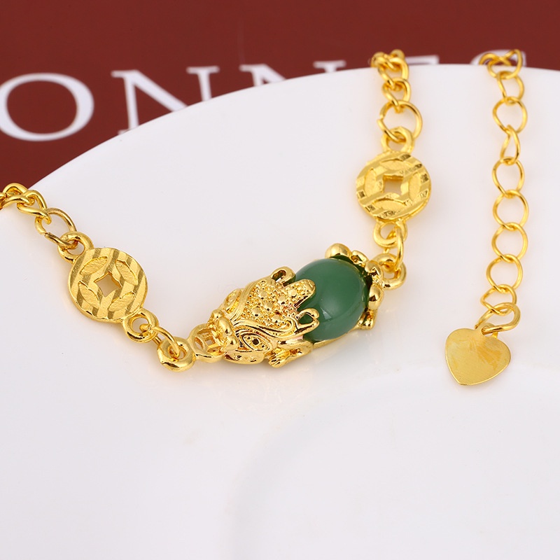 Vòng Đeo Tay Phong Thủy Pixiu Mạ Vàng Mang Lại Sự May Mắn Dành Cho Nữ