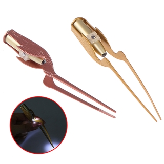 [Hàng mới về] Nhíp Gắp Ráy Tai Có Đèn Led Bằng Kim Loại Và Silicon An Toàn Tiện Dụng