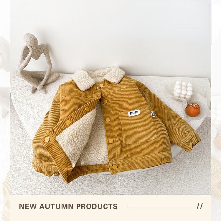 Áo Khoác Nhung Dày Hai Mặt Giữ Nhiệt Thời Trang Cho Bé Trai