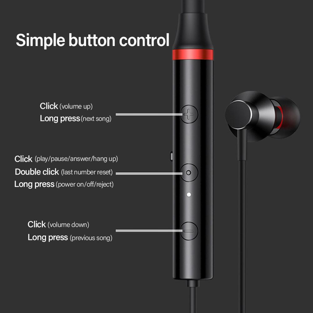 Tai Nghe Nhét Tai Thể Thao Không Dây Bluetooth 5.0 Pin Dài IPX5 Giảm Tiếng Ồn Chống Nước Có Mic Cho Lenovo HE05X Ii HE05