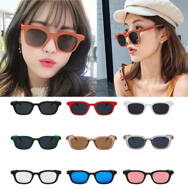 Kính Mát Gọng Vuông Chống Tia Uv400 Thời Trang Cho Nữ