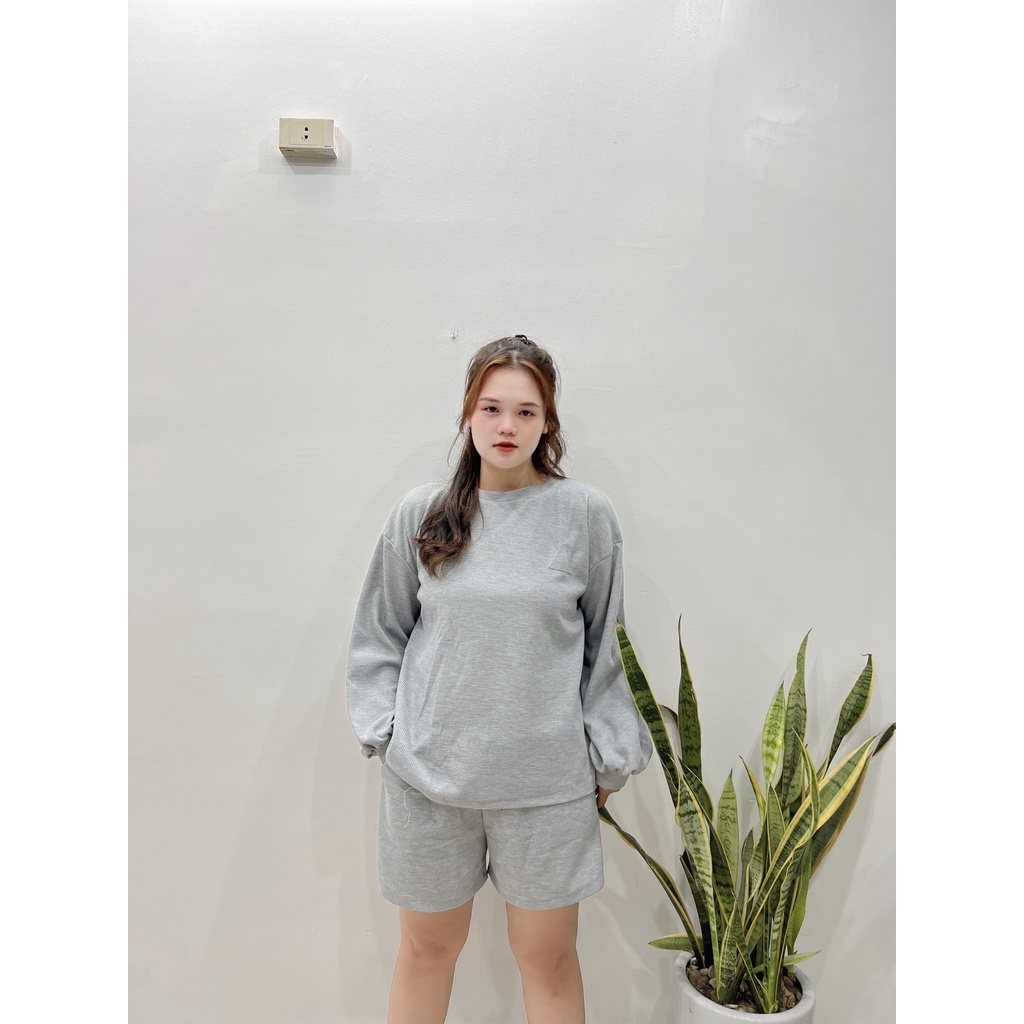 [ Ảnh thật] Set bộ thu đông bigsize năng động cá tính freesize 50-80kg