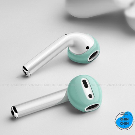 2 Nút Cao Su Silicon Siêu Mỏng Bọc Tai Nghe Apple Airpods 1 2 Đóng Được Dock - Phụ Kiện Chin Chin