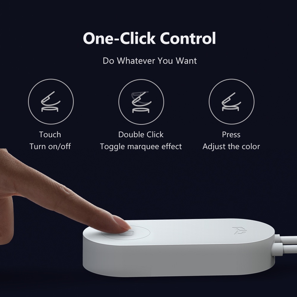 Xiaomi Youpin Dây đèn LED thông minh RGB 2m đến 10m trang trí nội thất