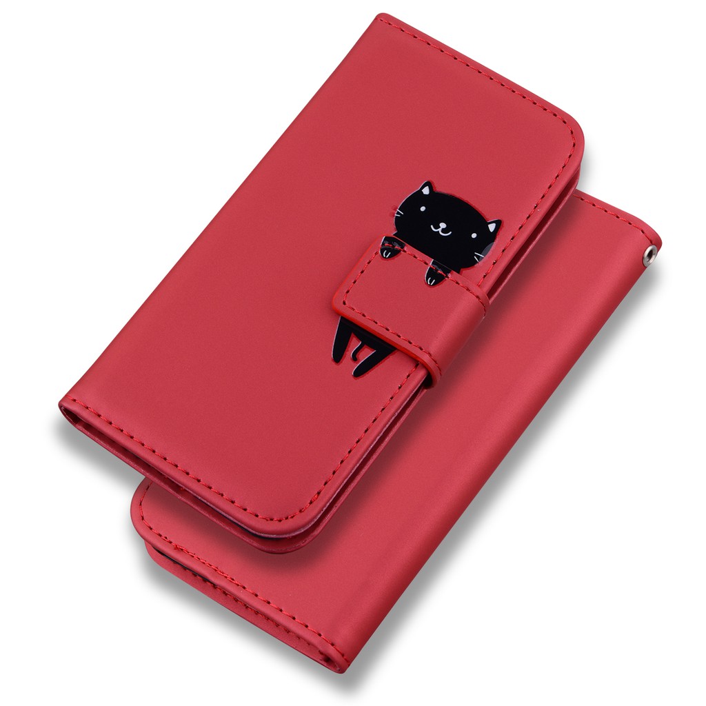 Ốp Điện Thoại Da PU Viền TPU Dẻo Nắp Gập Từ Tính Kèm Ngăn Đựng Thẻ Cho iPhone 13 12 iPhone 11 Pro Max iPhone 13 12 mini