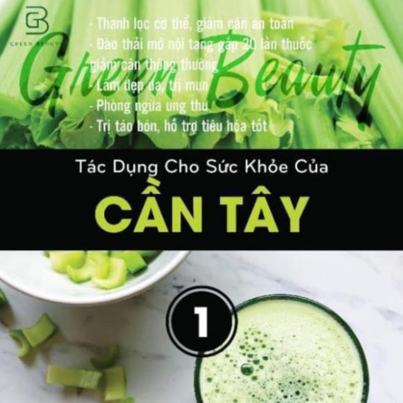 Diệp Lục Cần Tây GREEN BEAUTY❤️32 Gói-Nước Ép Cần Tây-Tảo Xoắn-Diệp Lục Collagen Giúp Đẹp Da Thải Độc-Giải Độc Gan