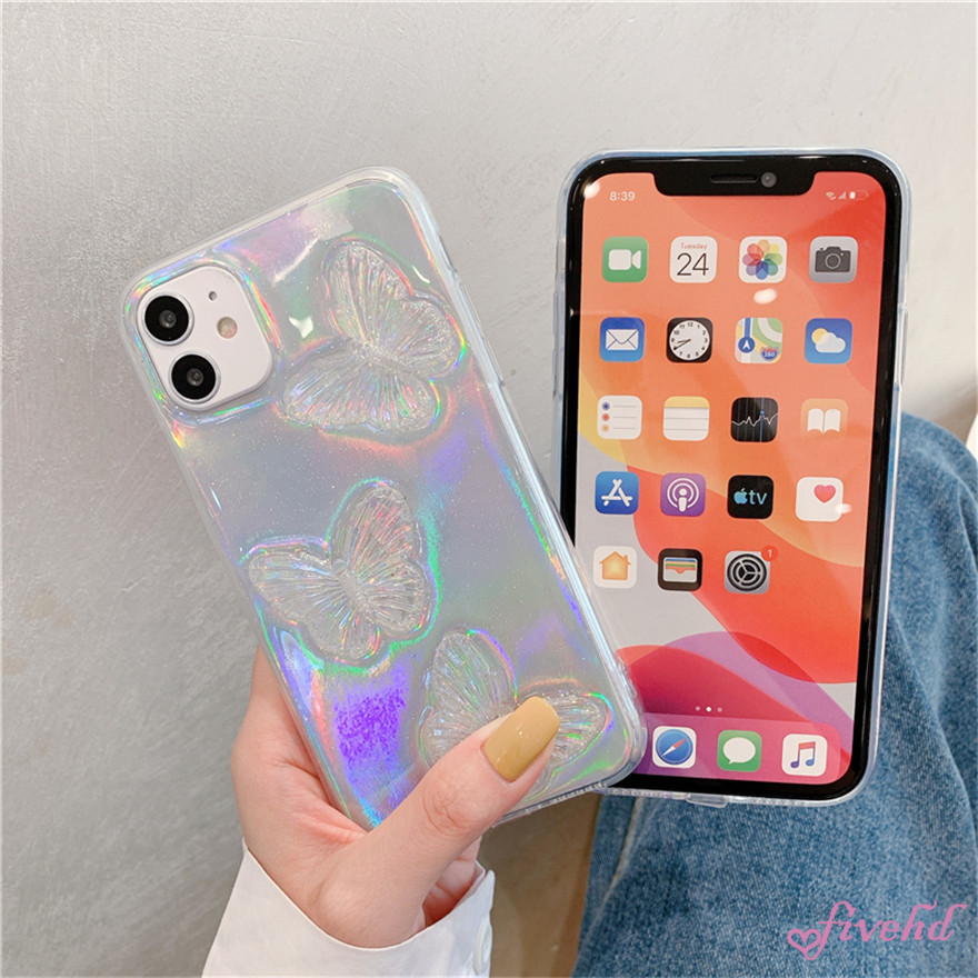 🌈Ready Stock🎁 Ốp điện thoại dẻo trong suốt hình bướm laser sáng tạo cá tính cho Samsung S20 Ultra S20 S10 + Note 20Ultra 10+ 10Pro 9 | BigBuy360 - bigbuy360.vn