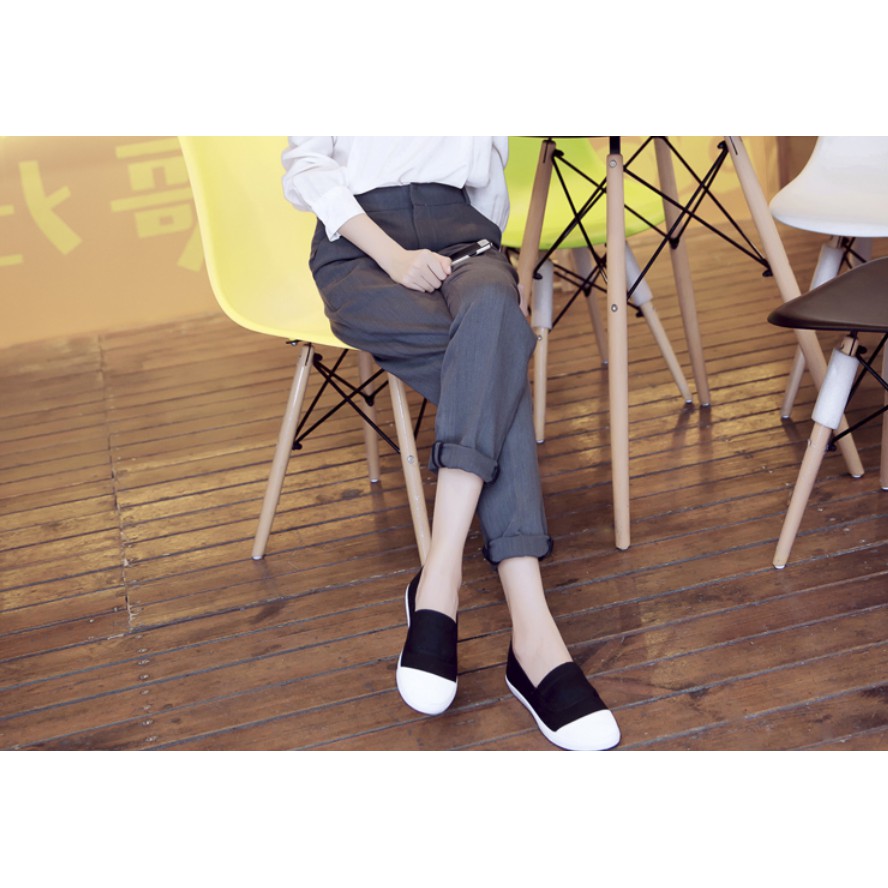 Giày Slip on nữ  vải, Giày đế bệt nữ | BigBuy360 - bigbuy360.vn