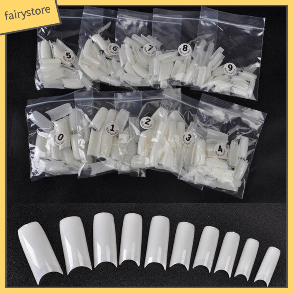 Set 500 Móng Tay Giả Bằng Acrylic Dùng Trang Trí Nghệ Thuật Cho Nữ