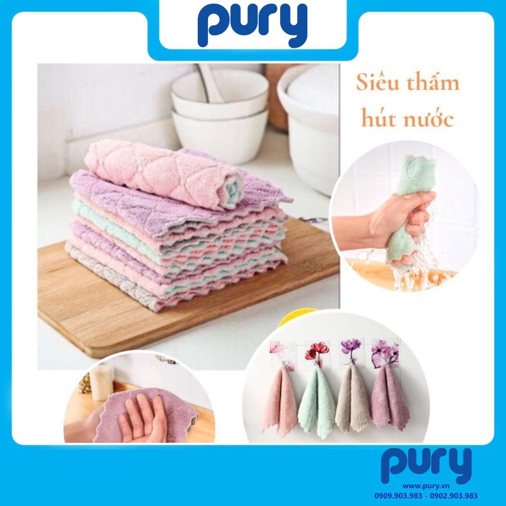 COMBO 10 Khăn lau bếp đa năng siêu thấm combo 2 mặt dày dặn