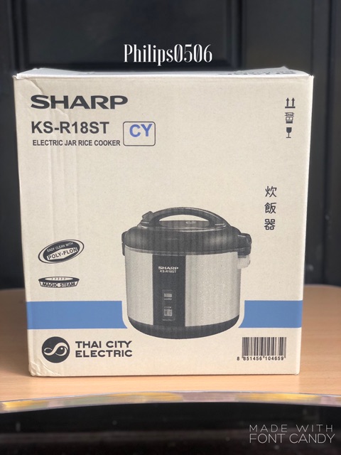 Nồi cơm điện Sharp KSH-18ST - 1.8L-Thái Lan