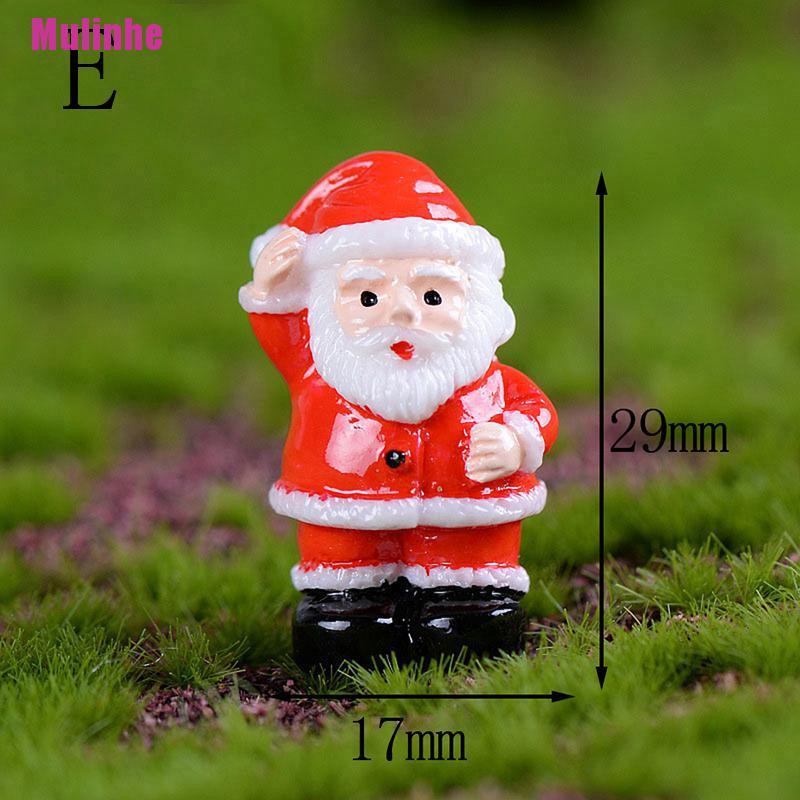 Mô hình ông già noel/ người tuyết mini dành cho trang trí tiểu cảnh sân vườn Giáng Sinh