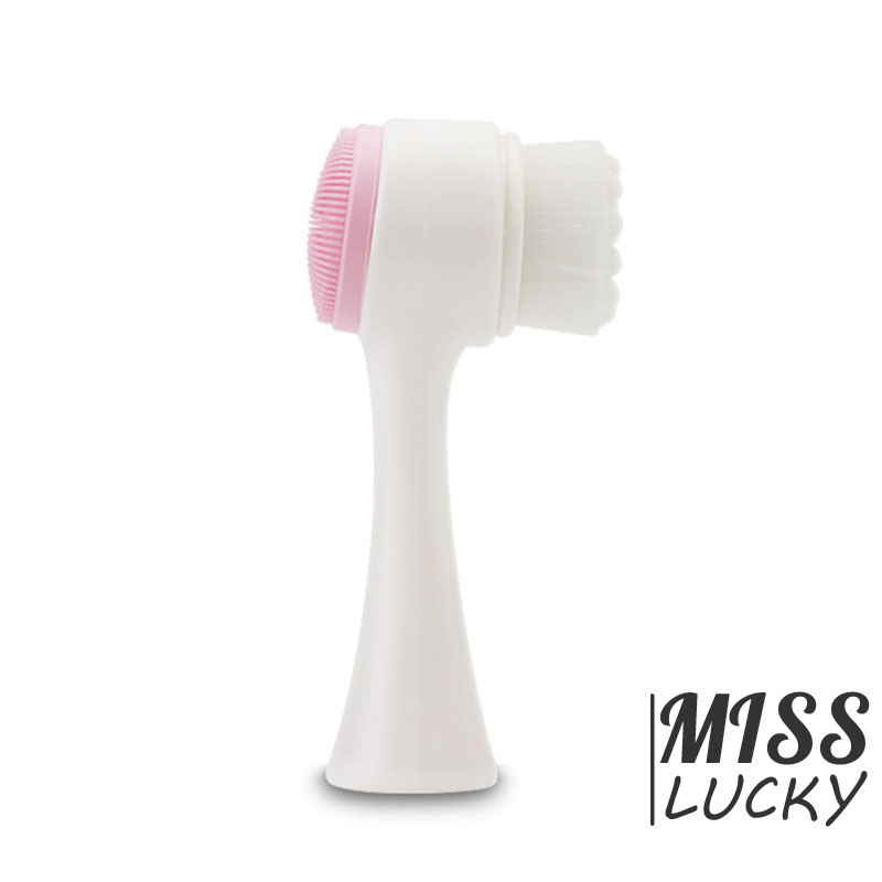 [Hàng mới về] Bàn chải hai mặt bằng chất liệu silicon 3d dùng để vệ sinh da mặt