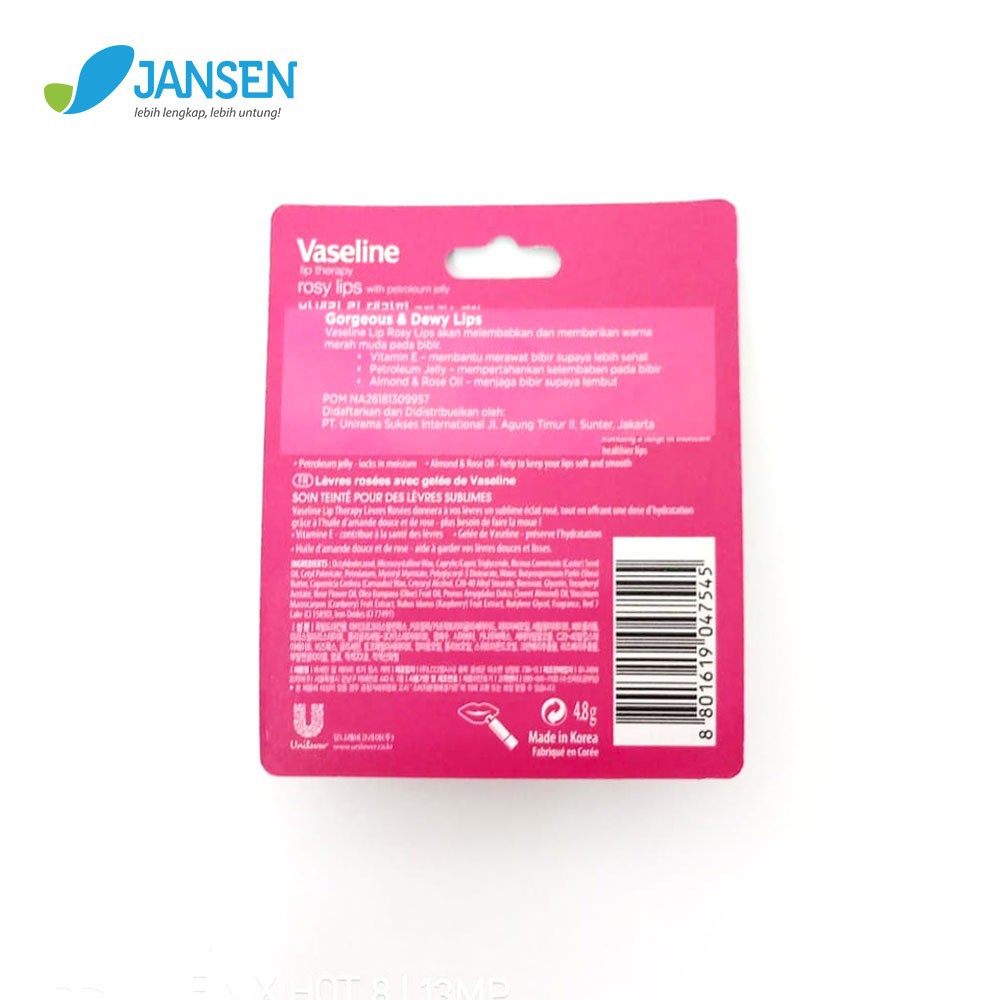 Vaseline (hàng Mới Về) Son Môi Vaseline Dưỡng Ẩm Hình Thỏi Son 4.8gr | BigBuy360 - bigbuy360.vn