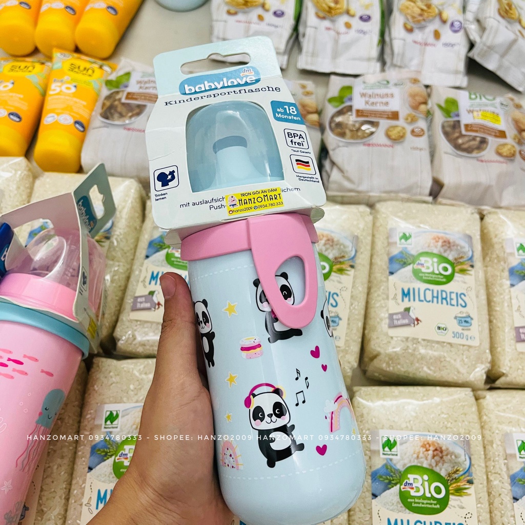 Bình nước DM Babylove cho bé từ 12m+ - 330ml