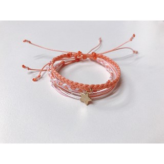 Set vòng pastel cam đào x ngôi sao