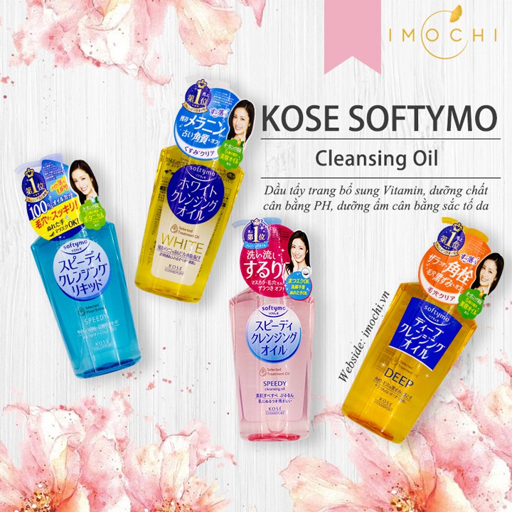 [NỘI ĐỊA NHẬT] Dầu Tẩy Trang KOSE Softymo Deep Cleansing Nhật Bản