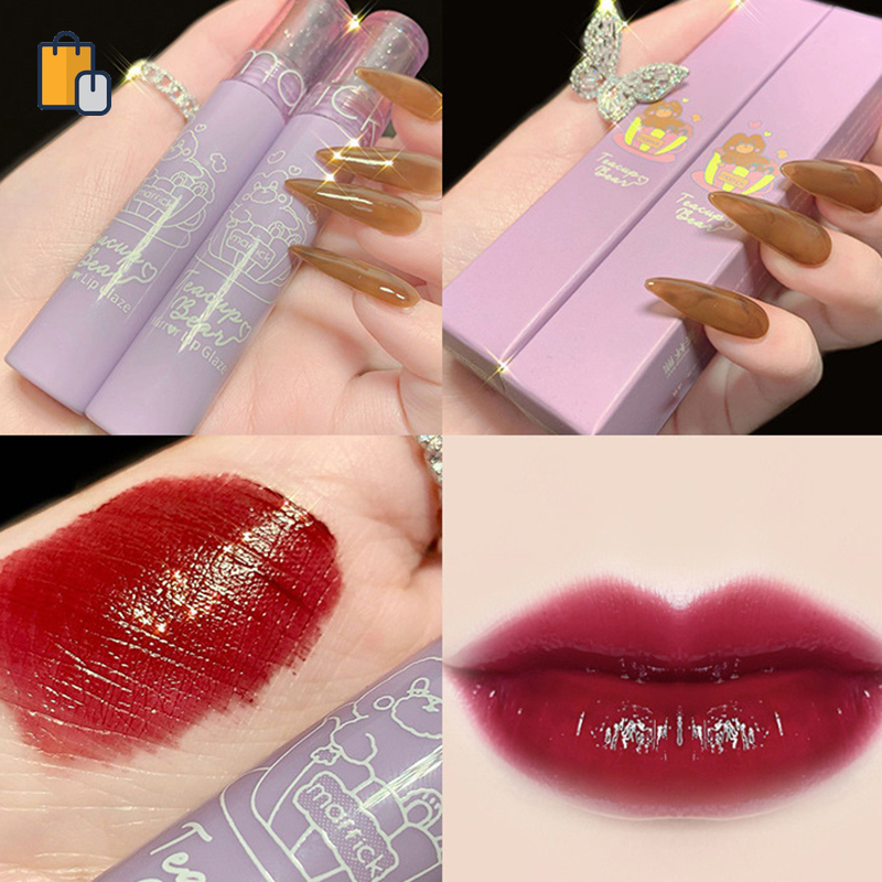 (Hàng Mới Về) Son Kem Bóng Dưỡng Ẩm Lâu Trôi Tạo Hiệu Ứng Gương