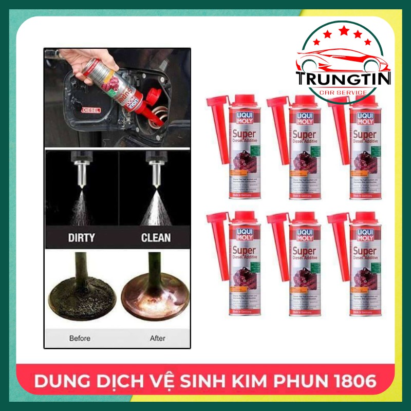 Xúc kim phun dầu xúc béc dầu vệ sinh kim phun xe ô tô xe hơi -phụ gia buồng đốt liqui-moly.