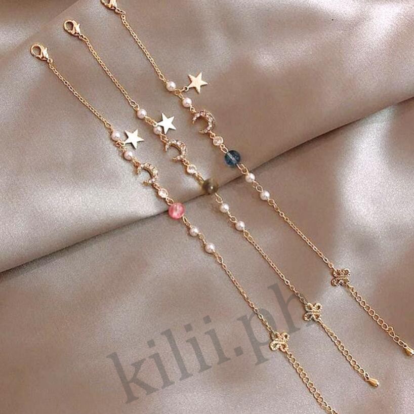 Kilii Vòng Tay Hình Trăng Sao Dễ Thương Cho Nữ