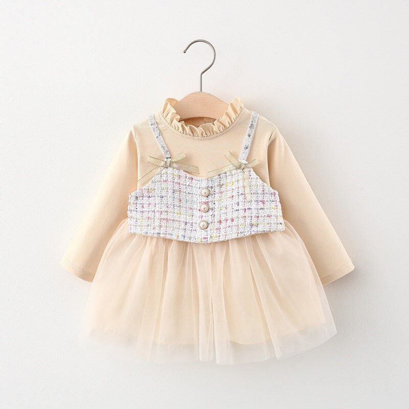Váy yếm cho bé phom nhí size 1-4 tuổi