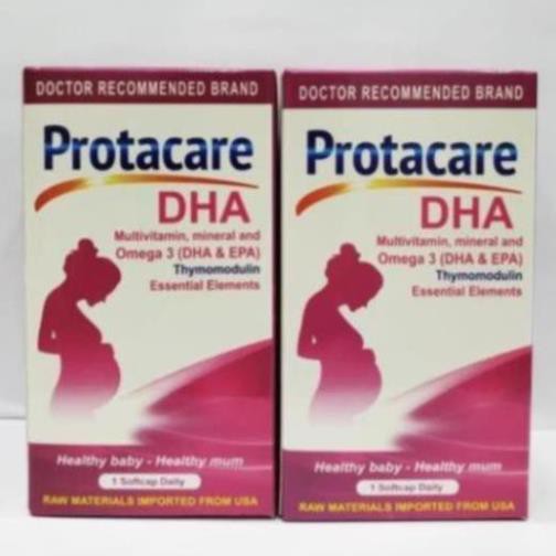 Viên bổ bà bầu Protacare DHA Bổ sung DHA,EPA,acid folic lọ 30 viên