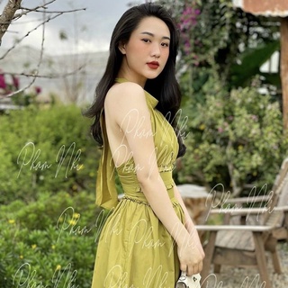 🦋Đầm Xanh Cổ Yếm Bèo🦋