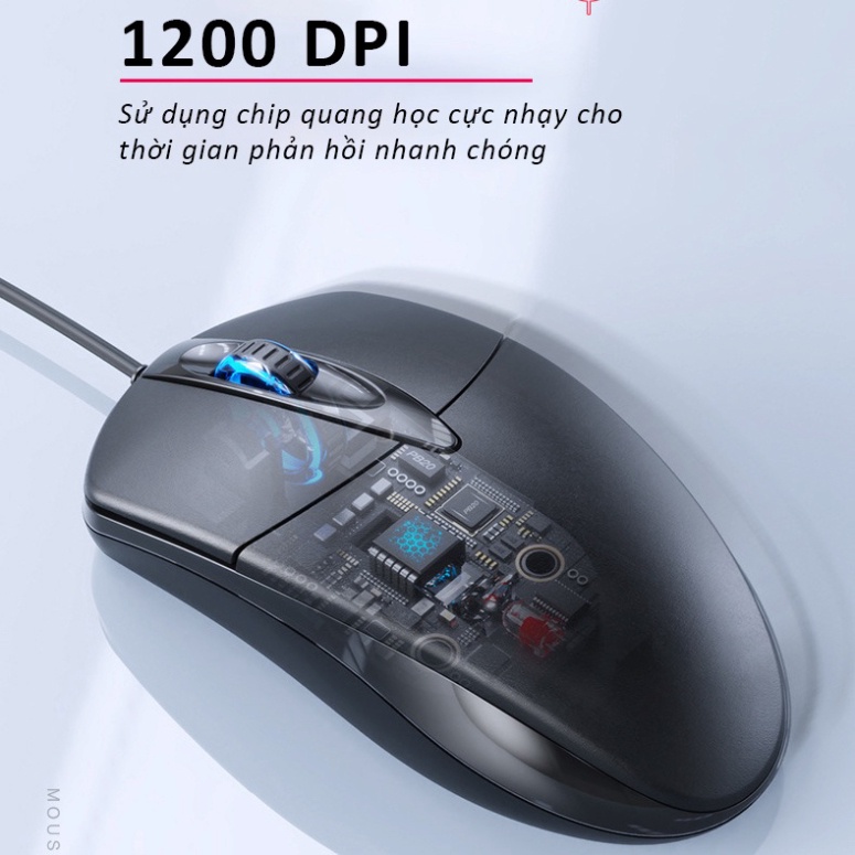 [bh1 đổi 1] Chuột máy tính  văn phòng giá rẻ Silent tắt âm chống ồn DPI 1200 tiện dụng chơi game cho laptop