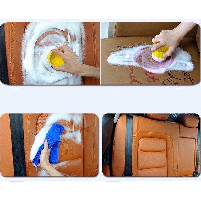Chai Xịt Bọt Đa Năng Vệ Sinh Ghế Da Nội Thất Ô Tô Foam Cleaner Màu Vàng  650ml - Khải Huy Scar