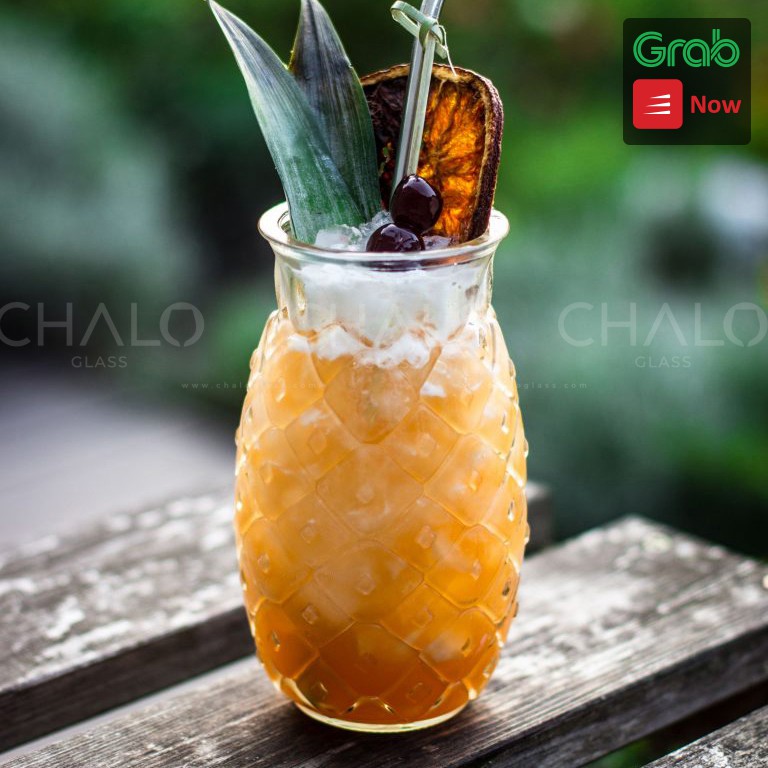 Ly thủy tinh quả dứa Libbey Tiki Pineapple 503ml - 992021 / 56880