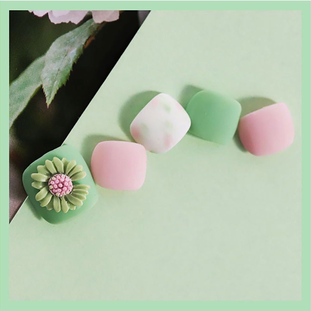 Bộ hoa nhựa resin 3D cho trang trí móng tay nghệ thuật