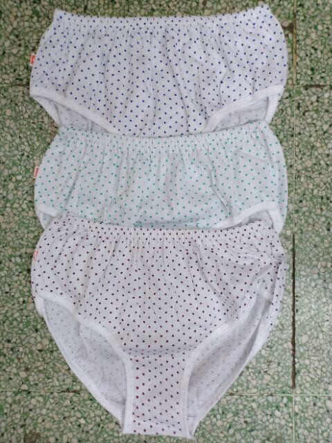 Combo 10 quần lót bà già chấm sao hàng dệt kim sz to 90kg