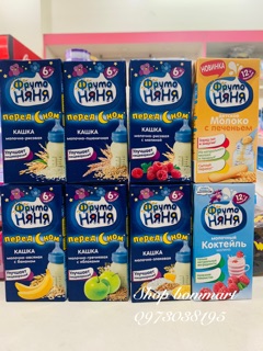 Sữa nước ngũ cốc fruto nga cho bé từ 6 tháng hộp 200ml
