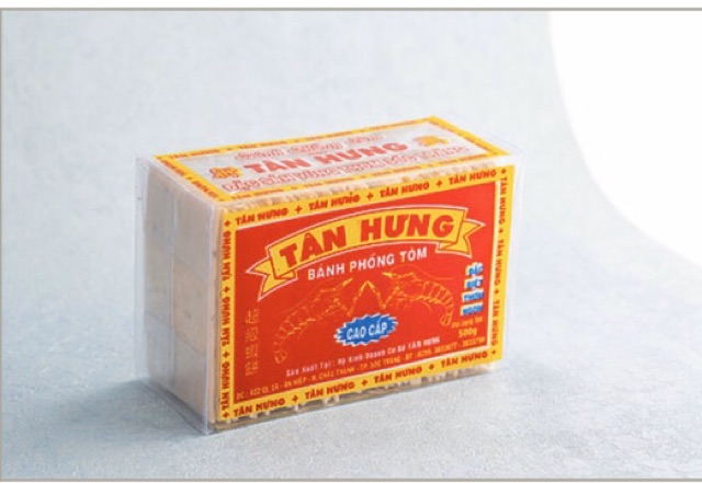 BÁNH PHỒNG TÔM TÂN HƯNG- NGUYÊN PHÁT HỘP 500G