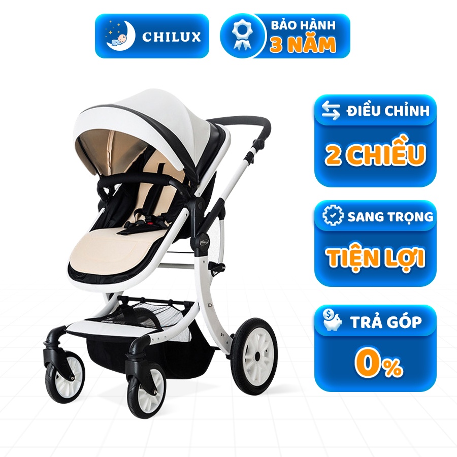 [Mã MKBCHI5 giảm 10% đơn 600K] Xe đẩy nôi cho bé cao cấp Chilux S1.9 - Đa năng tiện lợi cho bé sử dụng - Bảo hành 3 năm