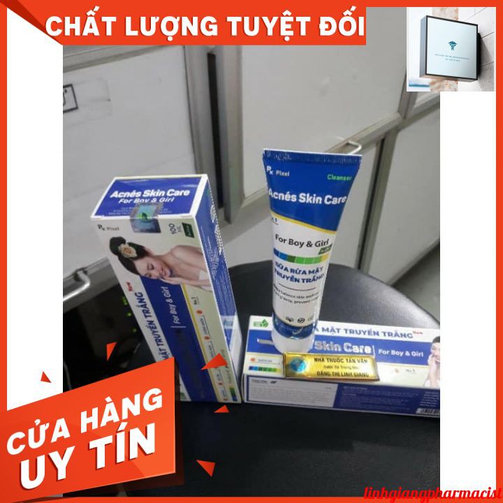 (hàng cao cấp)sữa rửa mặt truyền trắng ACNES SKIN CARE