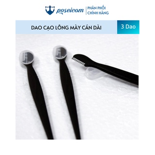 Set 3 dạo cạo lông mày cán dài kai (màu đen)