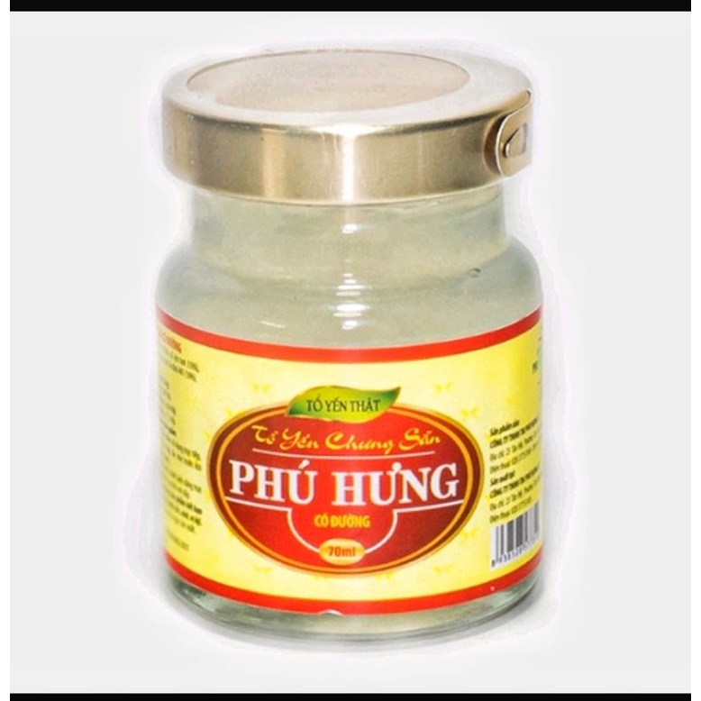 Yến Tươi Chưng Sẵn Vị Đường Phèn 70ml, Yến Sào Phú Hưng