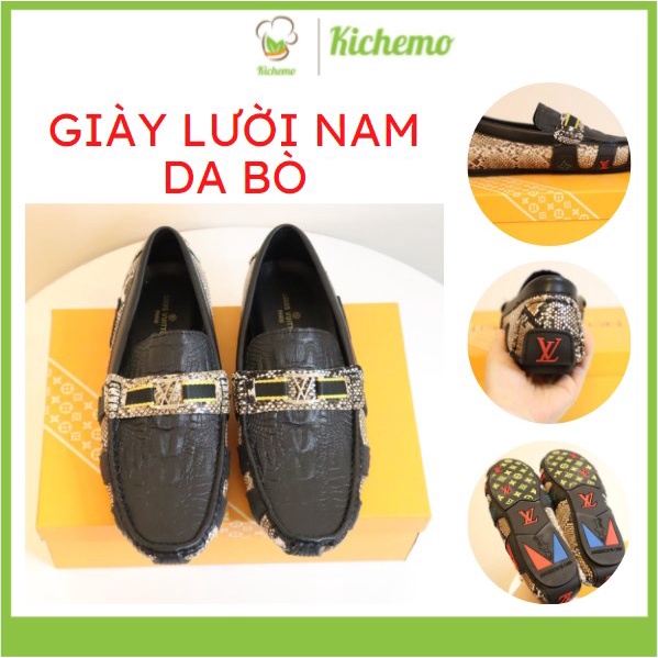 Giày lười nam da bò cực chất