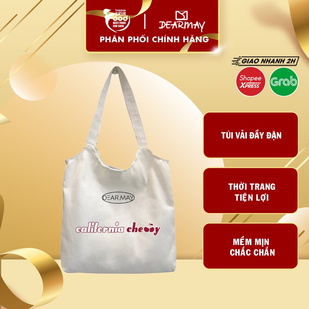 [HB GIFT] Túi tote Hàn Quốc Dearmay California Cherry Tole Bag