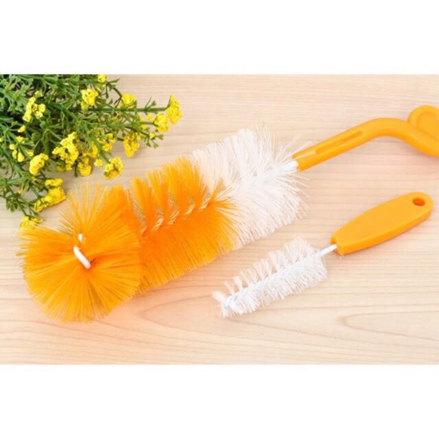 Cọ rửa bình sữa mút xốp rửa ly cốc cán có móc treo