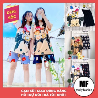 Đồ bộ hoạt hình form rộng Unisex CARTOON FAMILY Freesize dành cho nam nữ Molly Fashion