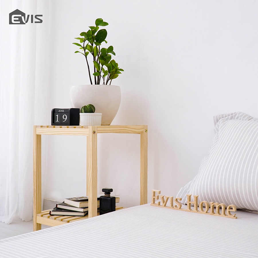 Kệ Đầu Giường Evis Home - Thiết Kế Mặt Thanh Gỗ Hiện Đại - Lắp Ráp Dễ Dàng - Trang Trí Nội Thất - Màu Gỗ