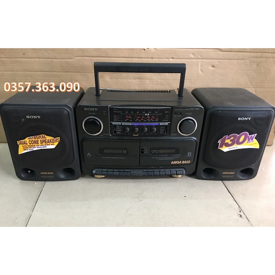 Radio Casset SONY 715 hàng của Nhật  nghe điện thoại